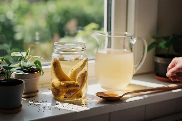 Bananų žievė su actu: kodėl ekspertai rekomenduoja šią mišinį naudoti augalams