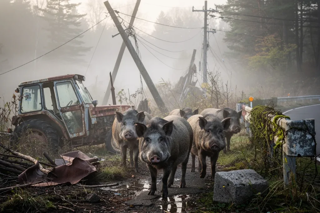 Fukushimos branduolinės zonos hibridai: kiaulių ir šernų nauja rūšis dauginasi neregėtu greičiu