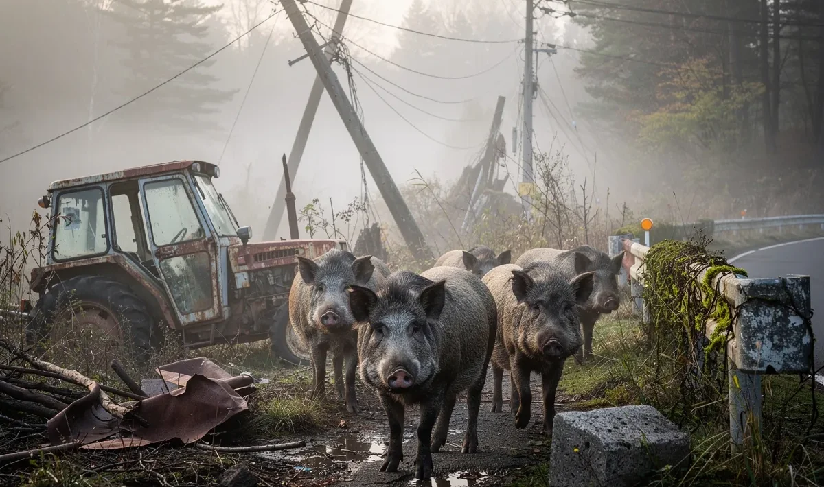 Fukushimos branduolinės zonos hibridai: kiaulių ir šernų nauja rūšis dauginasi neregėtu greičiu
