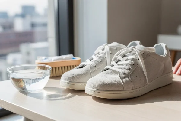 Jokios skalbimo mašinos ir jokio šlapio skuduro: kaip išvalyti zomšinius sportbačius jų nesugadinant