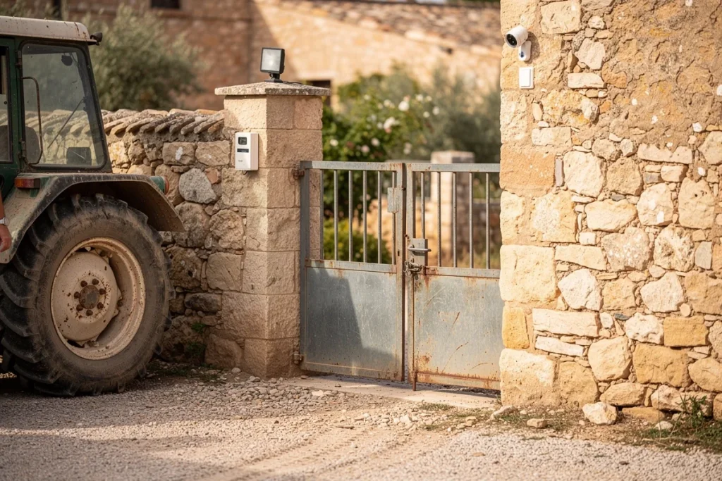 Kaimynas turi nulipti nuo traktoriaus, kad atidarytų vartus: Aukščiausiasis Teismas tai laiko „vien nepatogumu“, bet liepia nuimti kamerą ir signalizaciją