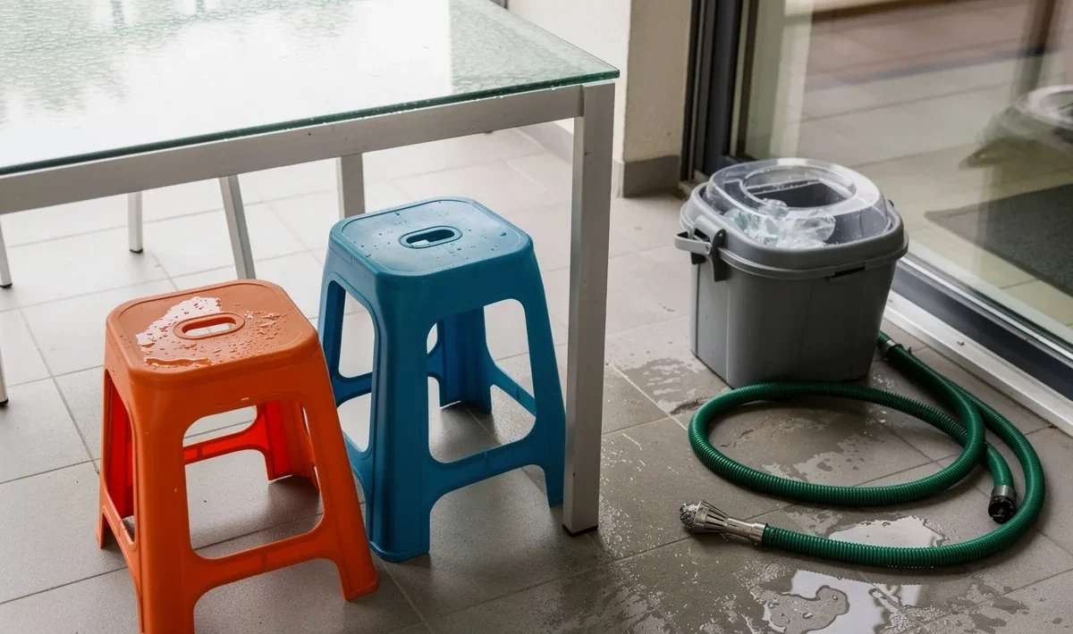 Kam iš tikrųjų skirtas skylėtas vidurys plastikinėse taburetėse