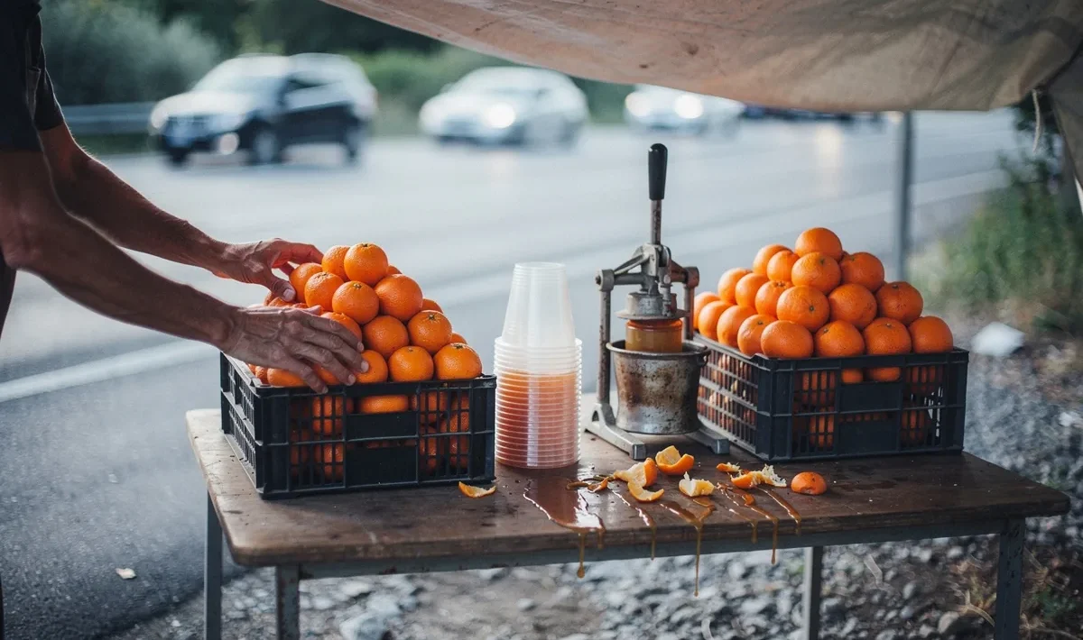Motinos ir vaikų ateitis ant kelio krašto: apelsinų prekystalio istorija