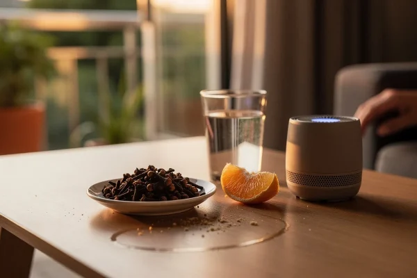 Sauja gvazdikėlių mažoje lėkštelėje: paprastas būdas apsaugoti namus nuo uodų