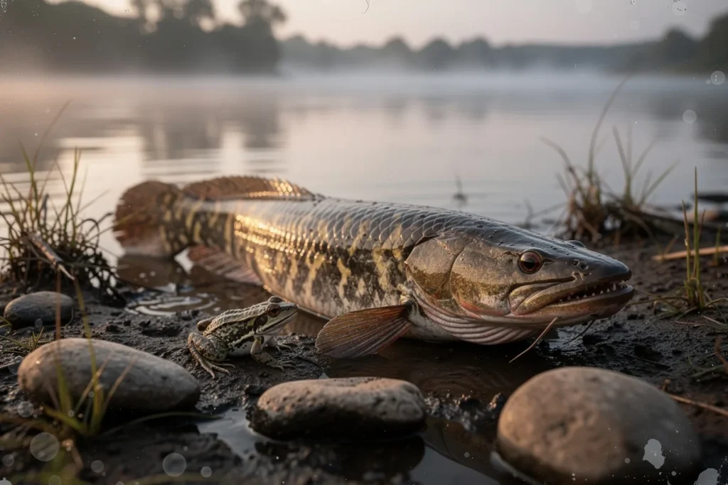 Žuvis „gyvatgalvė“: kvėpuoja oru, ropoja sausuma ir keičia upių ekosistemas