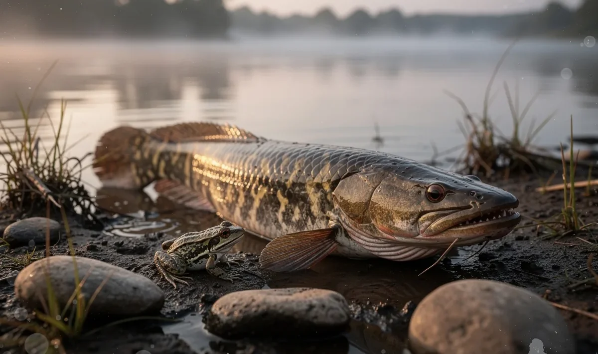 Žuvis „gyvatgalvė“: kvėpuoja oru, ropoja sausuma ir keičia upių ekosistemas