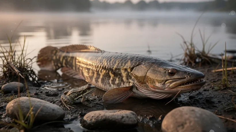 Žuvis „gyvatgalvė“: kvėpuoja oru, ropoja sausuma ir keičia upių ekosistemas